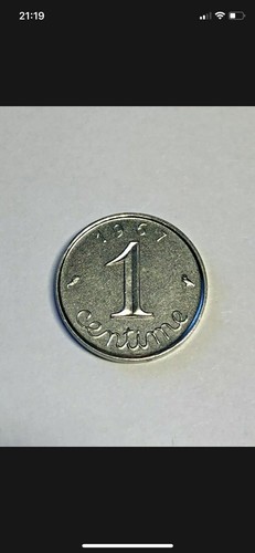 Piece centime epi avec - de,