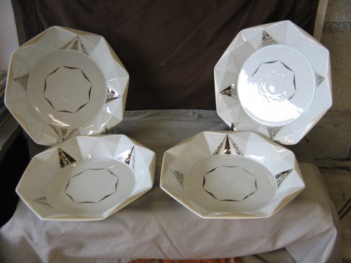 Assiettes creuses porcelaine - 4,