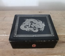 Ancienne Boite A Bijoux En Bois Laquée