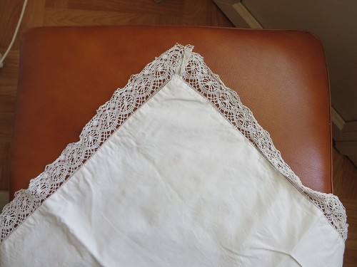 Linge ancien taie - ancien, d'oreiller