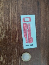 decals decalcomanie portiere rouge  1/43 effet canné osier renault r4 4l 1/43