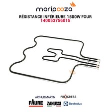 Résistance inférieure 1000/500 W - Four ELECTROLUX AEG - 140053756015, A05375601