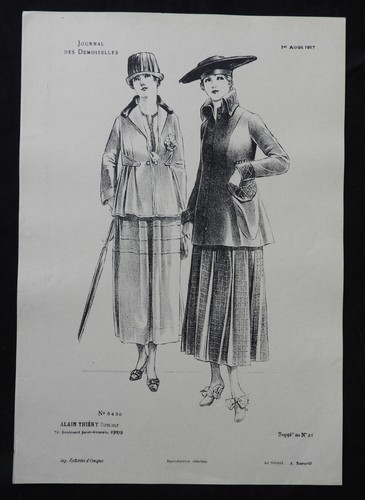 Gravure ancienne mode - ancienne,