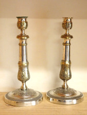 PAIRE DE BOUGEOIRS LOUIS XVI