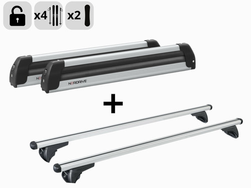 Set barres toit - barres,