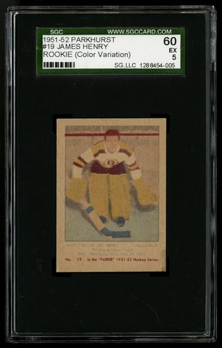 1951 parkhurst hockey - 1951-52,