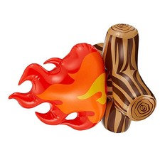 Faux feu de camp, joli feu de gonflable, accessoire de feu de camp vif,