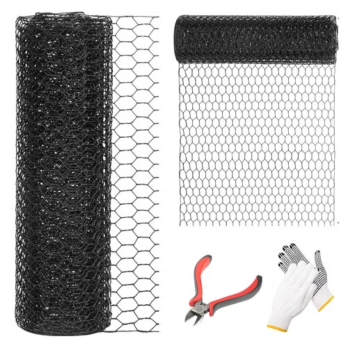 Black chicken wire fencing - wire, 24"
