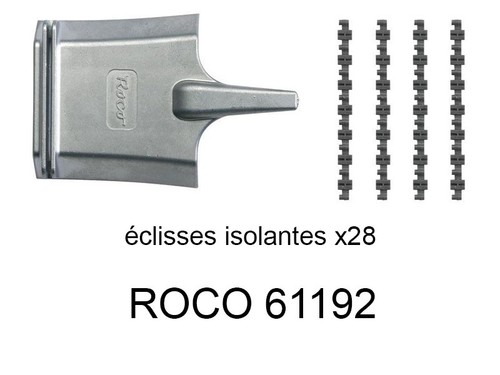 Roco 28x éclisses - roco, isolantes