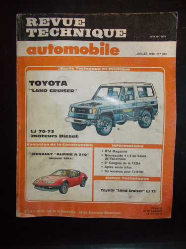 Revue technique toyota - revue, land