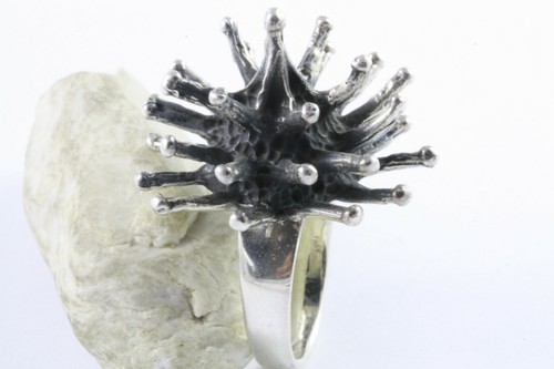 Design igel ring - igel, skull