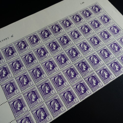 Feuille timbres marianne - de,