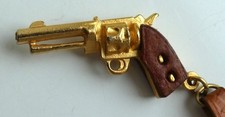 Ancien porte clé cuir - , et