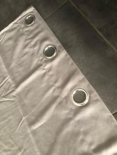 Rideau gris semi-opaque 245 x 250 cm polyester