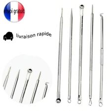 5 pièces/ lot en acier inoxydable beauté point noir, acné défaut extracteur