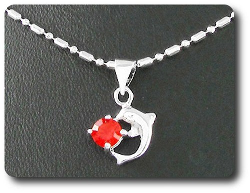 Pendentif rubis plaqué - mm,