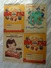 lot 4 Protège-cahiers anciens publicitaires années 1950-60 en  état neuf -lot 4