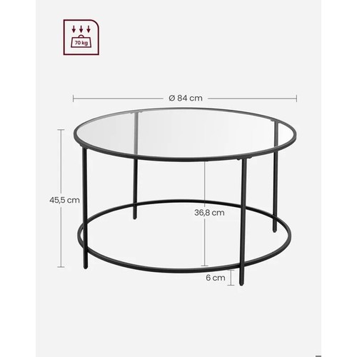 Table basse ronde vasagle - table,