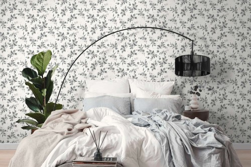 Papier peint fleurs avec - fleurs,