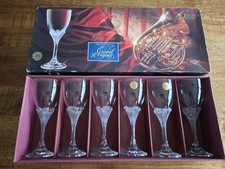 6 verres a vin rouge en