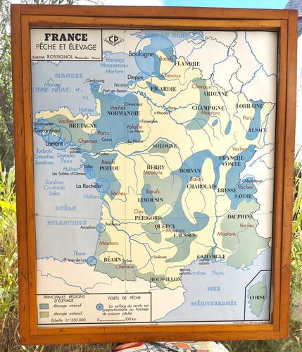 Ancienne carte géographie - ancienne,