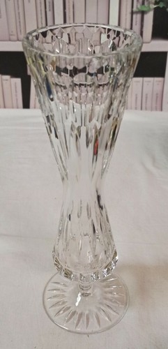 Vase cristal taillé ancien - vase,