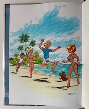 Jolie Dédicace BD DANY EO SPIROU GORGONE BLEUE " LA PLAGE " TTBE/NEUF