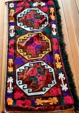 Ancien Suzani Ouzbek Antique Teppich Rug Alfombra