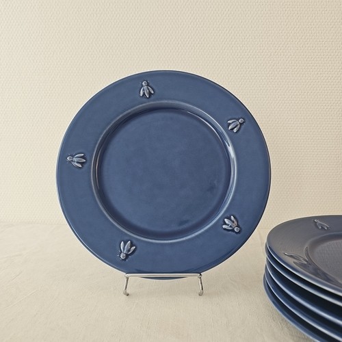 Assiettes plates décor cigale - assiettes,