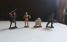 STAR WARS 4 FIGURINES PLOMB