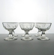 Baccarat. 6 verres à glace et à sorbet en cristal modèle Gondole, début XX