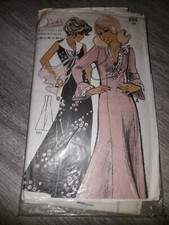 patron de couture robe de princesse année 70 vintage