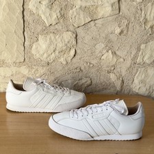 Adidas Samba Super OG Mono Triple Blanc Baskets à lacets Homme Taille 44