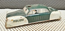 Jouet Très Ancien Voiture Tôle Friction Made in Western Germany Polizei 