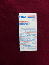 Etiquette de contrôles autocollante Vidange Graissage -  FINA