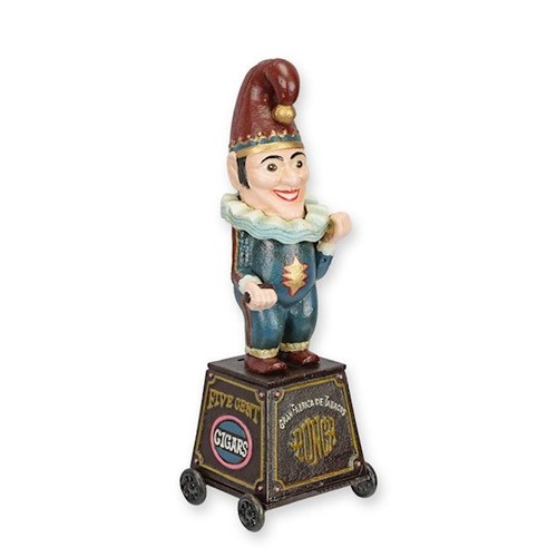 Clown tirelire fer rustique - fer,