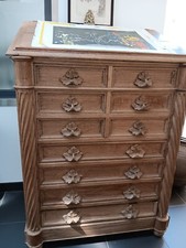 Meuble d'architecte en chêne