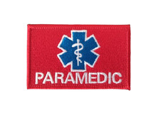 Ecusson/patch Paramedic Rouge velcro - Livraison gratuite
