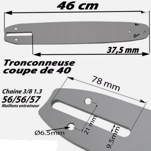 Guide chaine porte - guide, lame