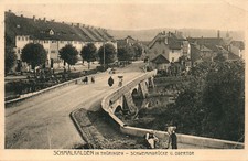 Carte postale * Schmalkalden i. Thür. - Pont flottant et porte supérieure (AB...
