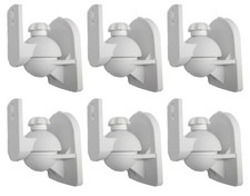 6 Pack Lot White Wall Speaker