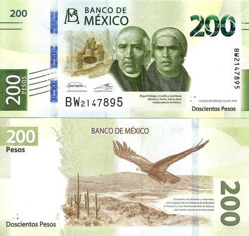 Mexico 200 pesos - , 2019