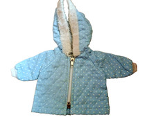 Blouson bleu pour poupée