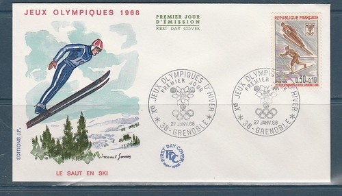 Enveloppe 1er jour - 1er, ski