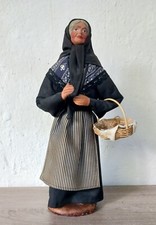 Grand santon Maryse Di Landro la cueilleuse de champignons