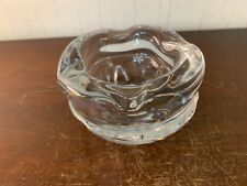 Cendrier moulé en cristal de