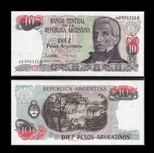 ARGENTINE Billet 10 pesos 1984 Pick313a.2 * UNC / NEUF