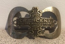 Ancienne plaque US de vélo