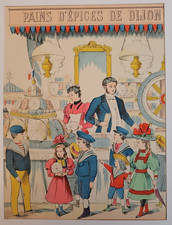 Fin XIXe Debut XXe Publicité Ancienne Pains D'épices De Dijon Champ De Foire ART