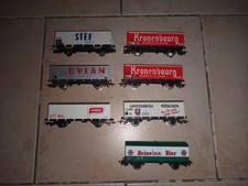 LOT WAGONS MARCHANDISE JOUEF HO 1/87 RESEAU TRAIN ÉLECTRIQUE JOUEF HO BON ÉTAT 